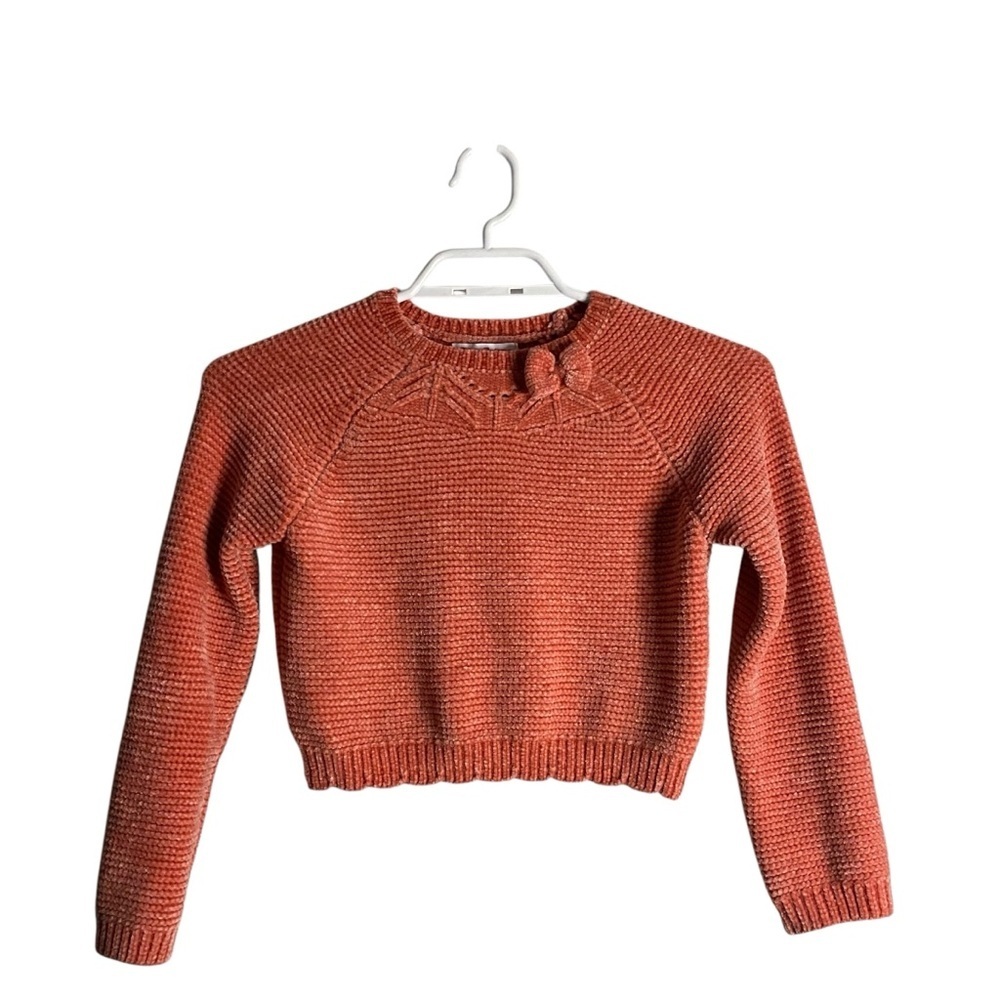 Tommy Bahama Girl's Pink Coral Cozy Knit Bow Detail Sweater